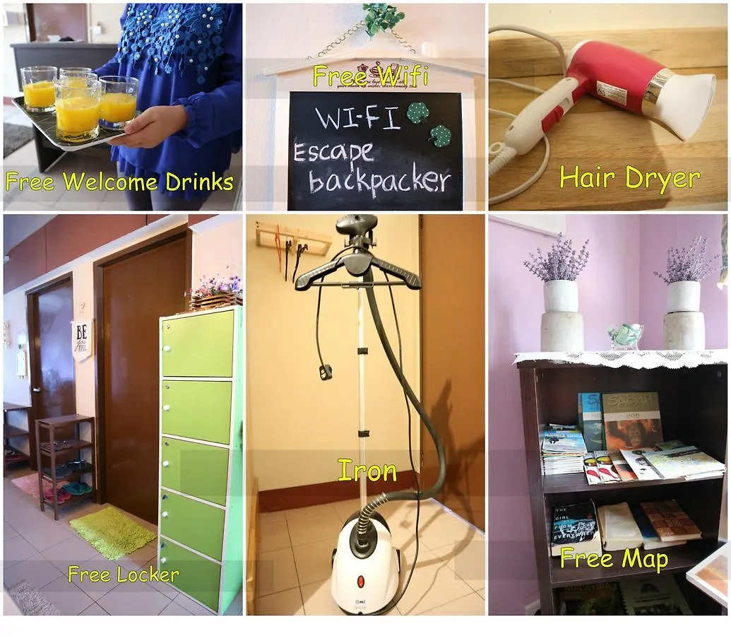 Escape Backpackers Kk Hostel Kota Kinabalu